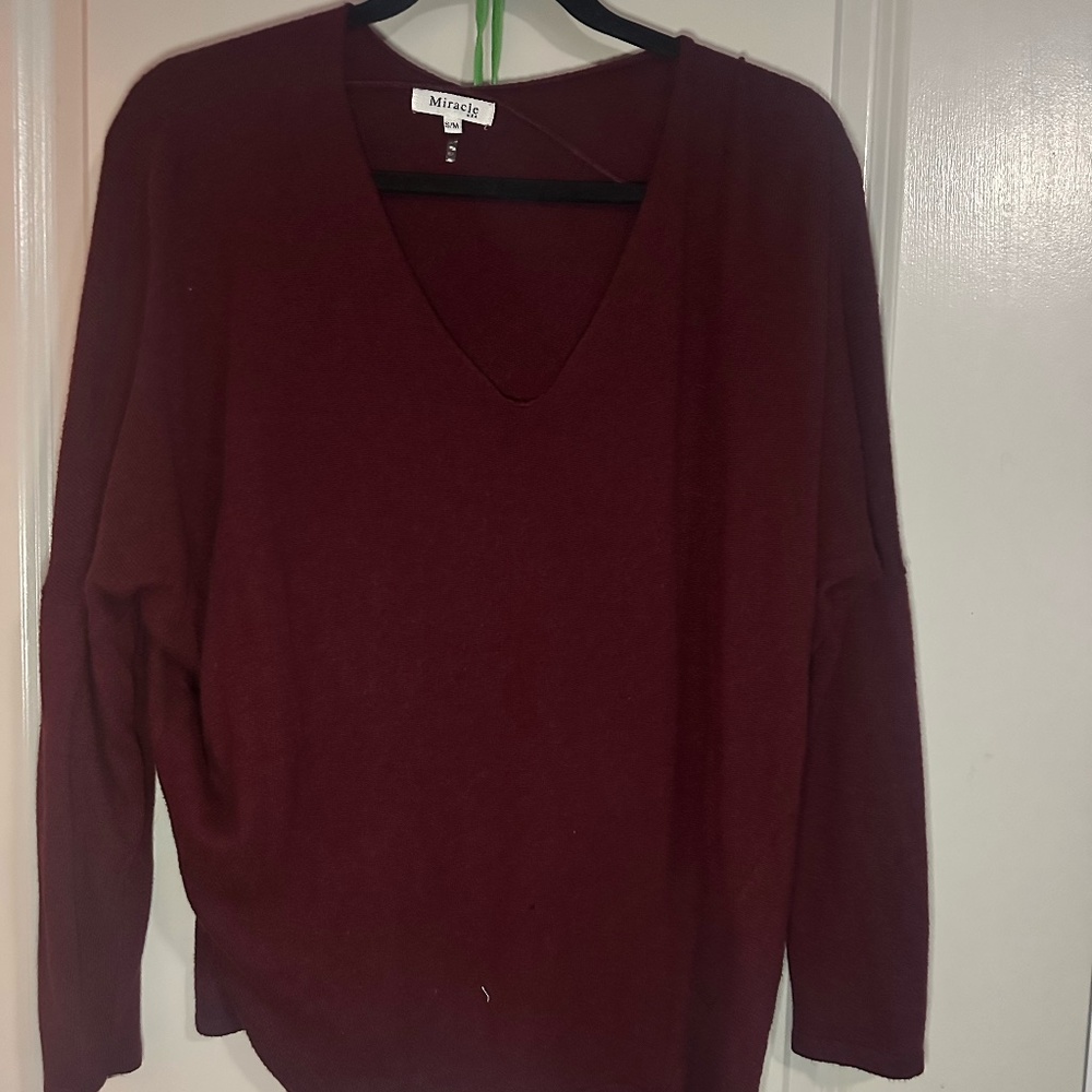 SM Women's Miracle USA Maroon Sweater